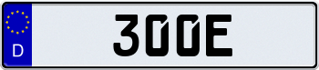 EEC German License Plate Carbon Fiber 000000